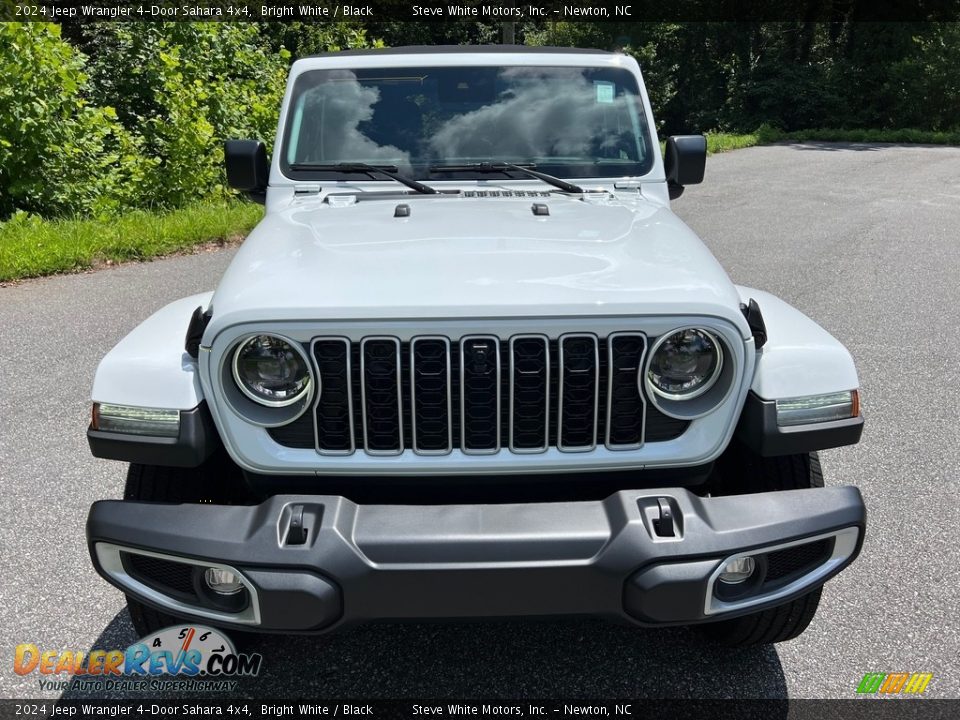 2024 Jeep Wrangler 4-Door Sahara 4x4 Bright White / Black Photo #3