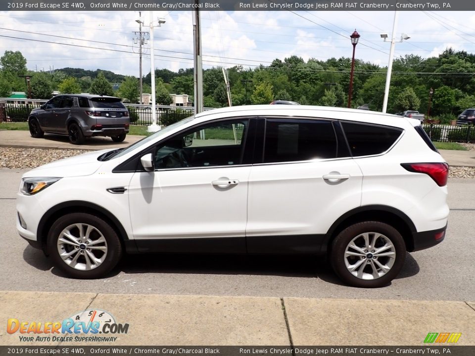 2019 Ford Escape SE 4WD Oxford White / Chromite Gray/Charcoal Black Photo #5