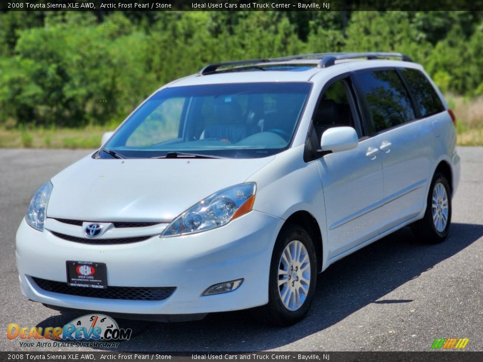 2008 Toyota Sienna XLE AWD Arctic Frost Pearl / Stone Photo #1