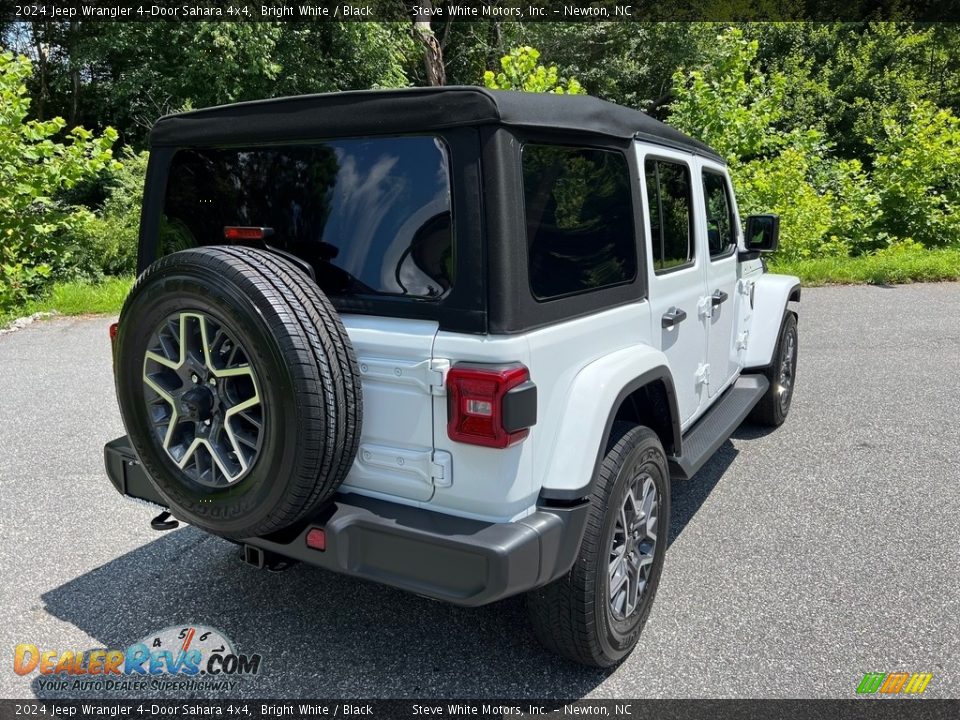 2024 Jeep Wrangler 4-Door Sahara 4x4 Bright White / Black Photo #6