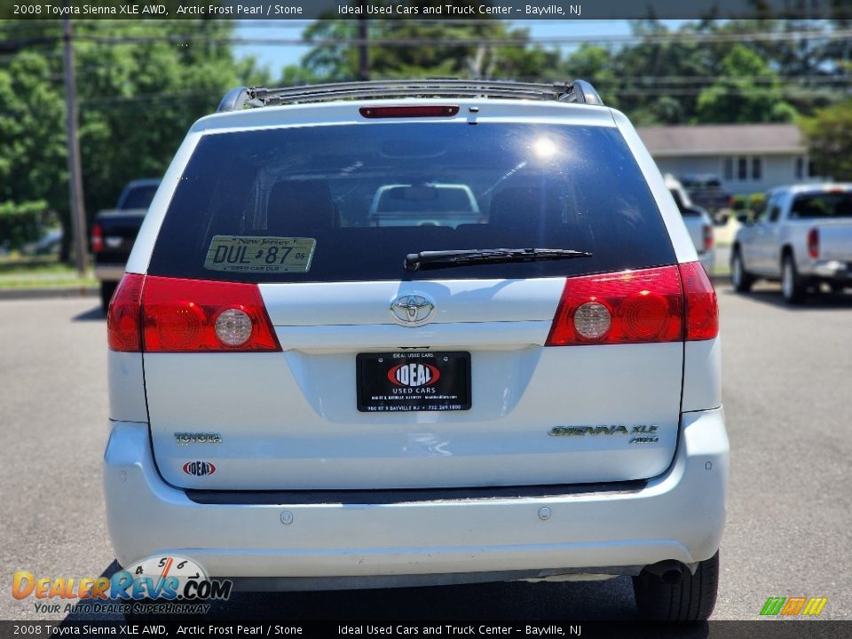 2008 Toyota Sienna XLE AWD Arctic Frost Pearl / Stone Photo #4