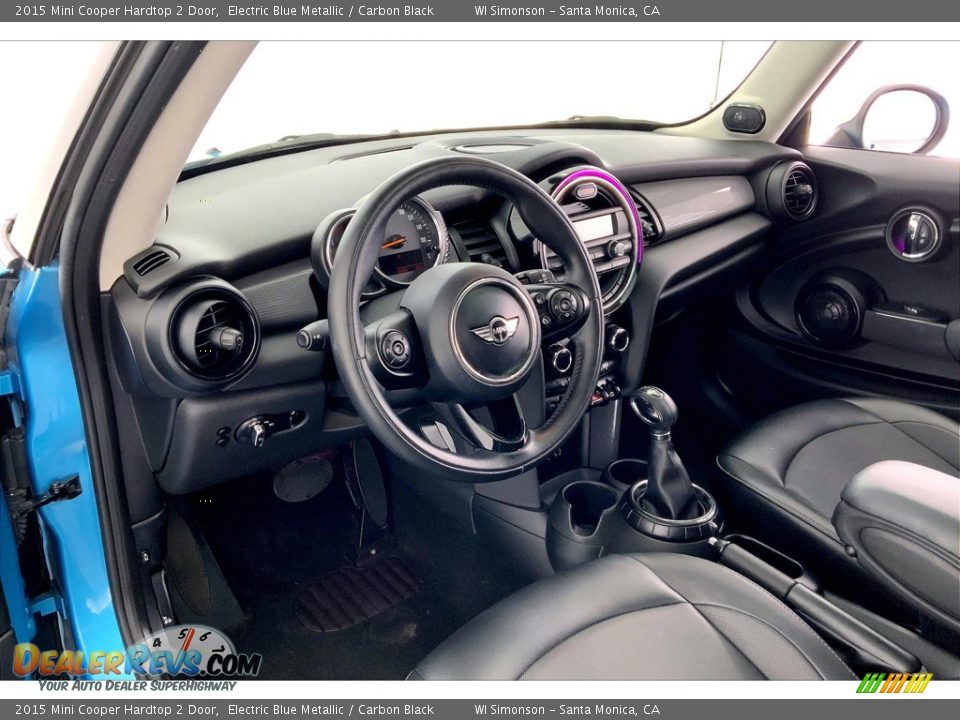 2015 Mini Cooper Hardtop 2 Door Electric Blue Metallic / Carbon Black Photo #14