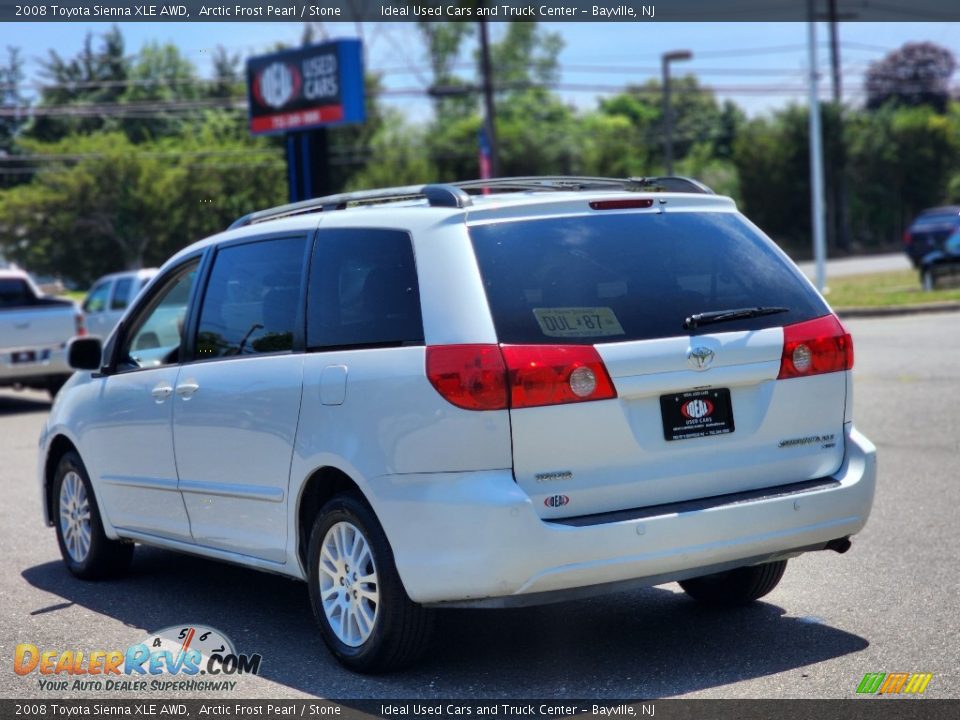 2008 Toyota Sienna XLE AWD Arctic Frost Pearl / Stone Photo #5