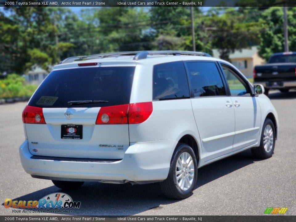 2008 Toyota Sienna XLE AWD Arctic Frost Pearl / Stone Photo #6