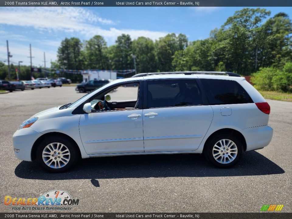 2008 Toyota Sienna XLE AWD Arctic Frost Pearl / Stone Photo #7