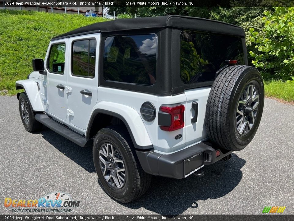 2024 Jeep Wrangler 4-Door Sahara 4x4 Bright White / Black Photo #8