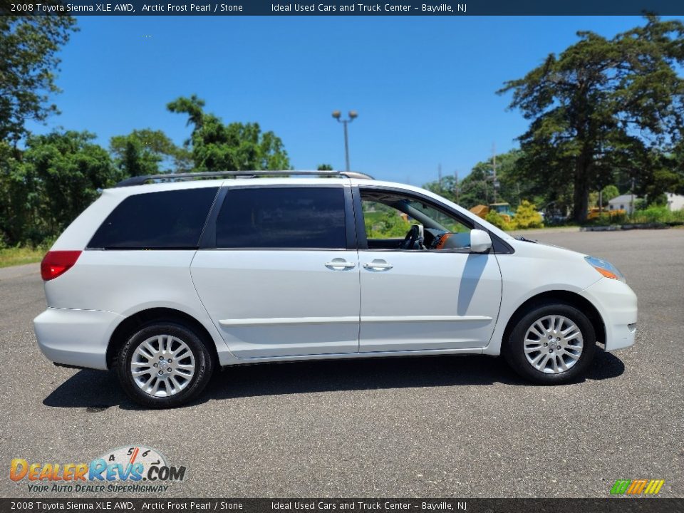 2008 Toyota Sienna XLE AWD Arctic Frost Pearl / Stone Photo #8