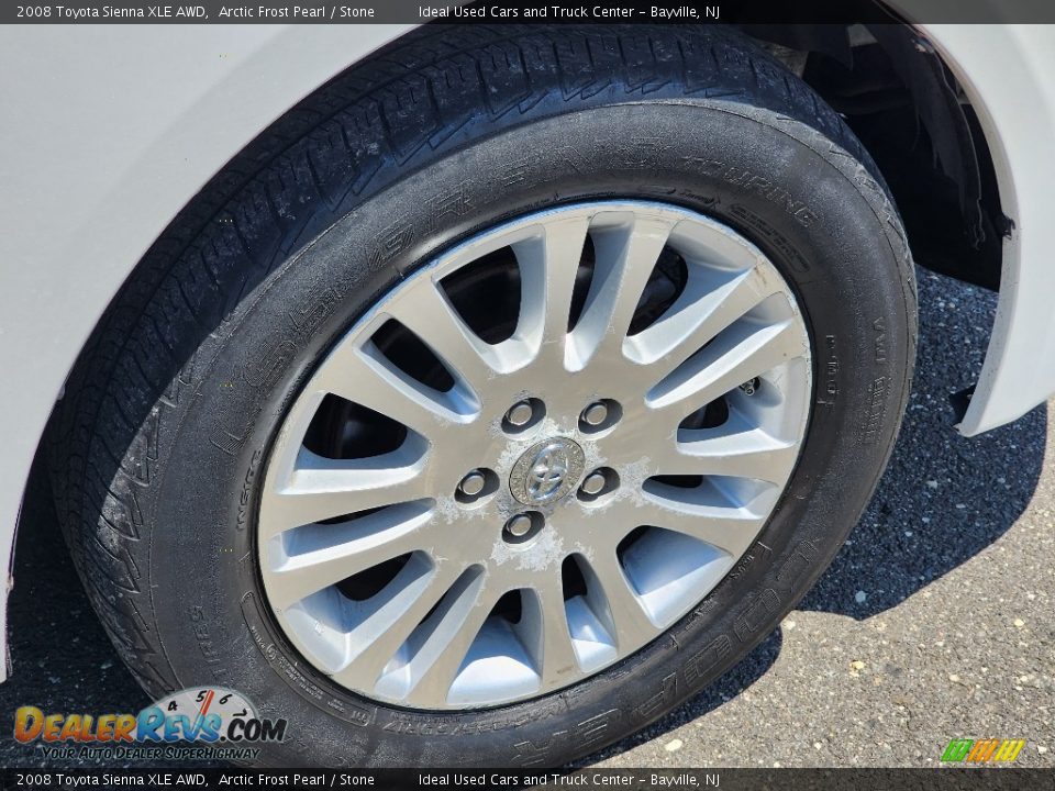 2008 Toyota Sienna XLE AWD Arctic Frost Pearl / Stone Photo #9