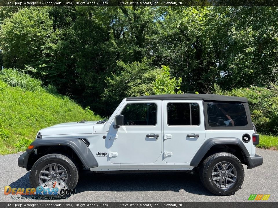 2024 Jeep Wrangler 4-Door Sport S 4x4 Bright White / Black Photo #1