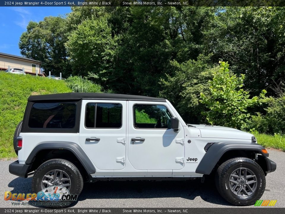 Bright White 2024 Jeep Wrangler 4-Door Sport S 4x4 Photo #5