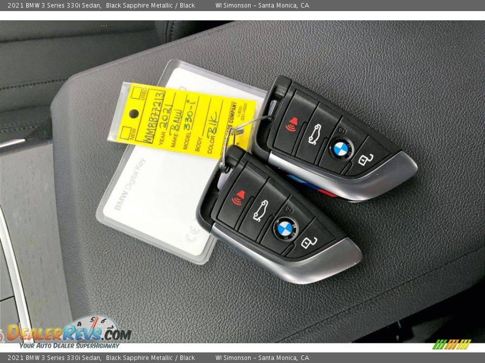 2021 BMW 3 Series 330i Sedan Black Sapphire Metallic / Black Photo #11