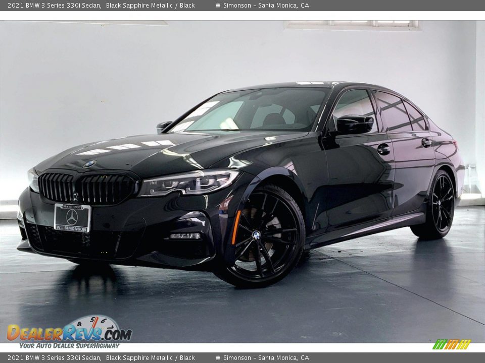 2021 BMW 3 Series 330i Sedan Black Sapphire Metallic / Black Photo #12