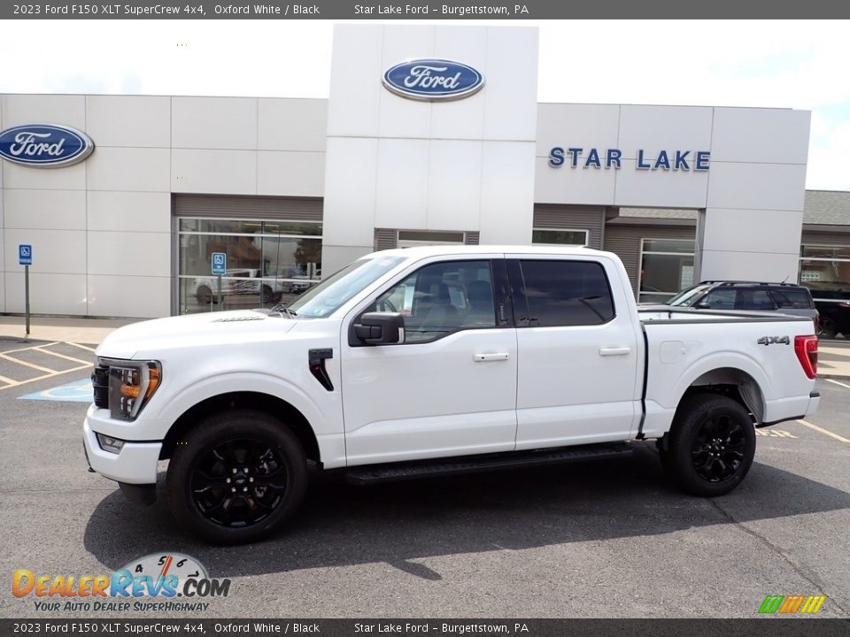 2023 Ford F150 XLT SuperCrew 4x4 Oxford White / Black Photo #1