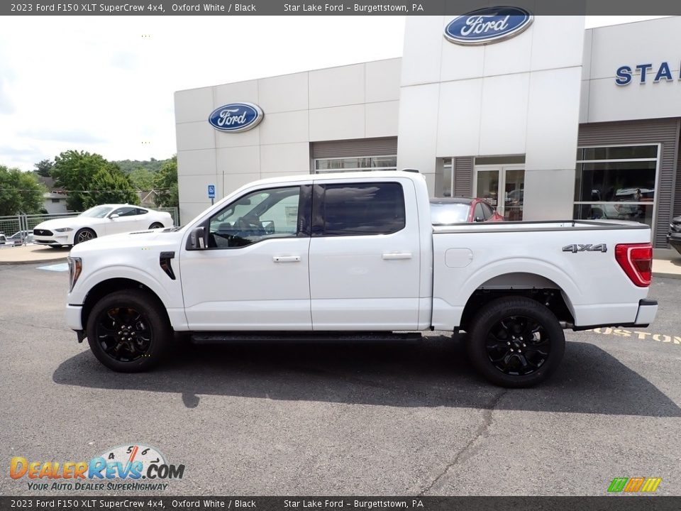 2023 Ford F150 XLT SuperCrew 4x4 Oxford White / Black Photo #2