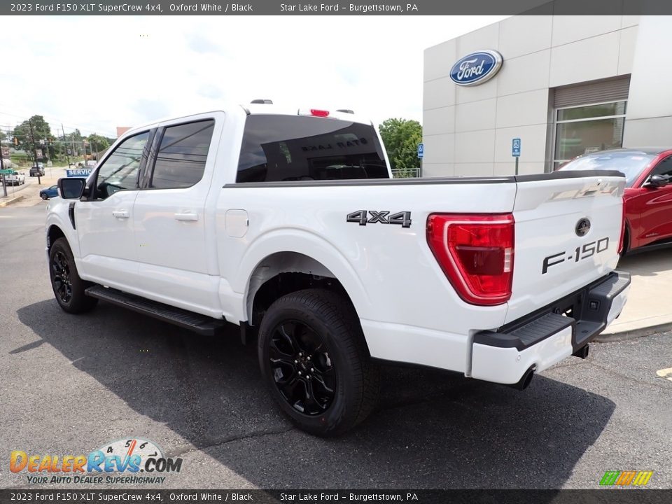 2023 Ford F150 XLT SuperCrew 4x4 Oxford White / Black Photo #3