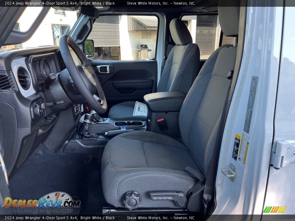 Black Interior - 2024 Jeep Wrangler 4-Door Sport S 4x4 Photo #12