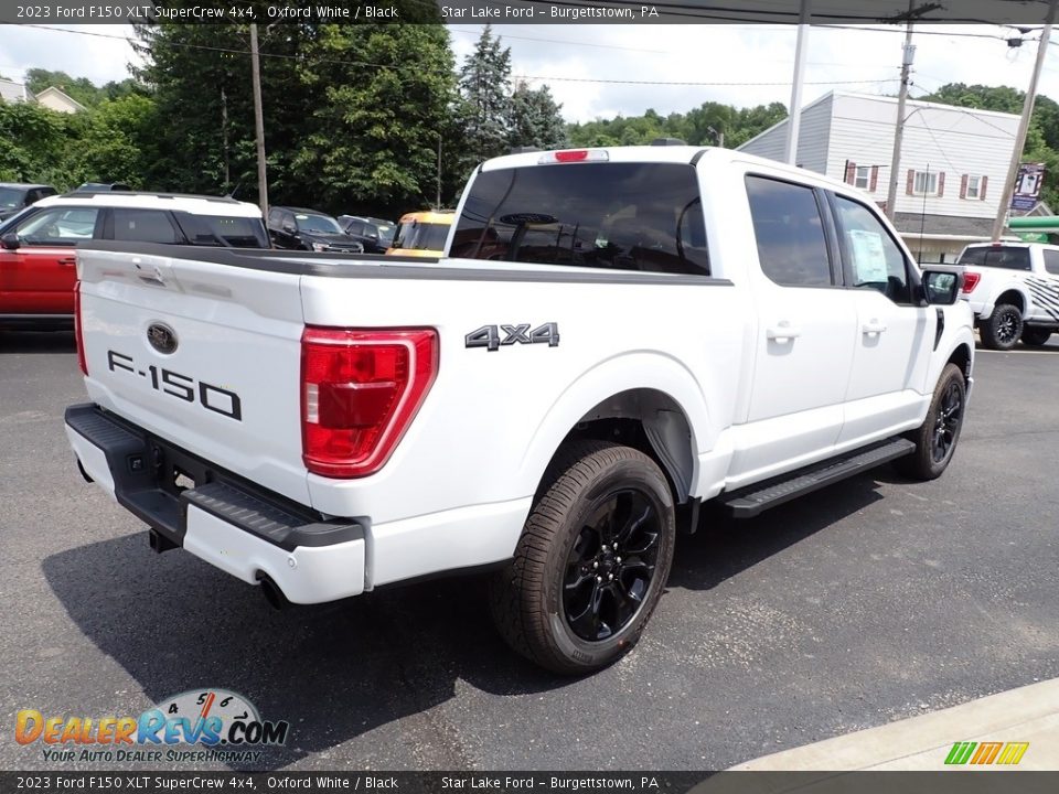 2023 Ford F150 XLT SuperCrew 4x4 Oxford White / Black Photo #5