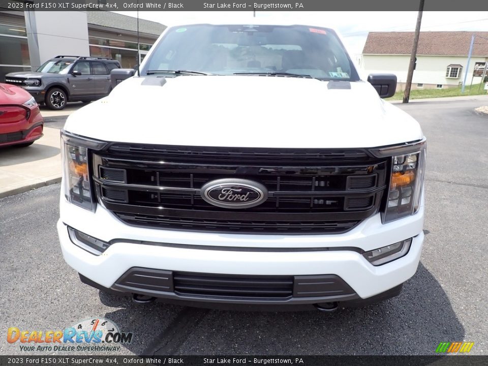 2023 Ford F150 XLT SuperCrew 4x4 Oxford White / Black Photo #8