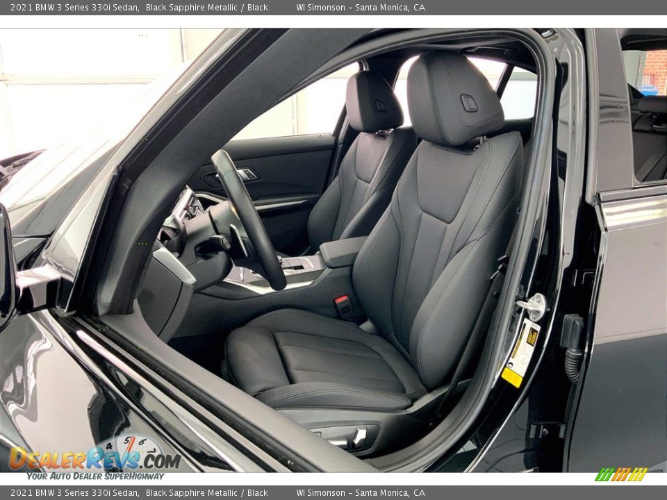 2021 BMW 3 Series 330i Sedan Black Sapphire Metallic / Black Photo #18