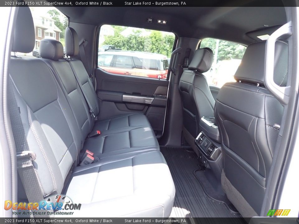 Rear Seat of 2023 Ford F150 XLT SuperCrew 4x4 Photo #10