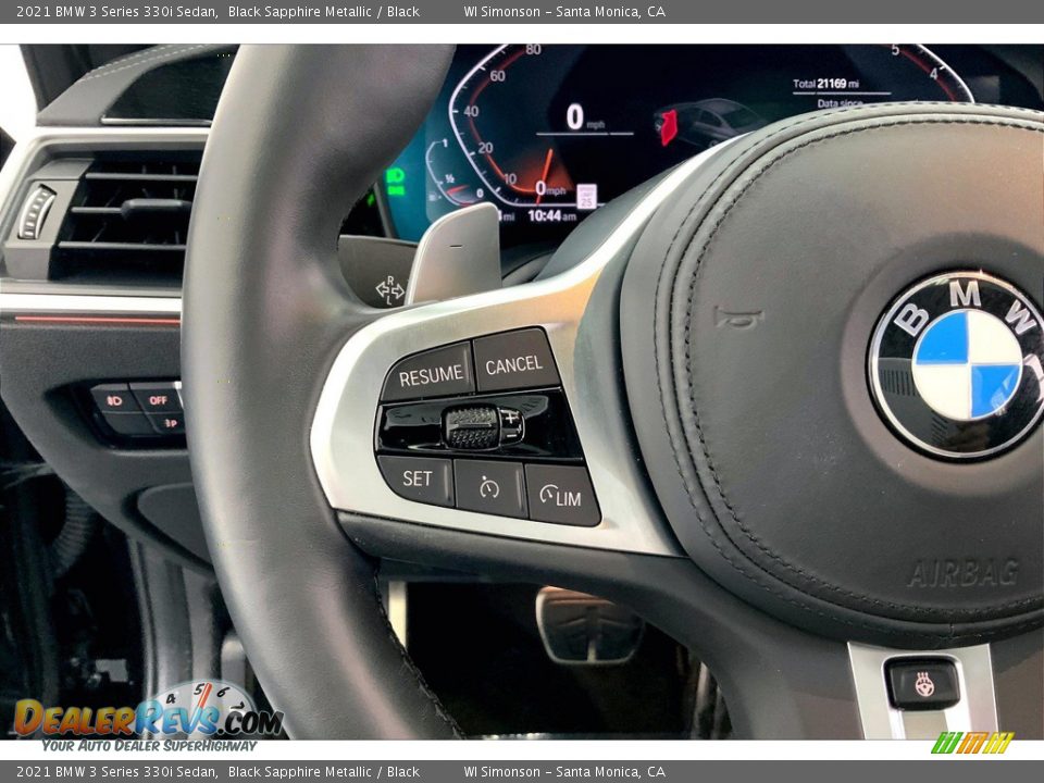 2021 BMW 3 Series 330i Sedan Black Sapphire Metallic / Black Photo #21
