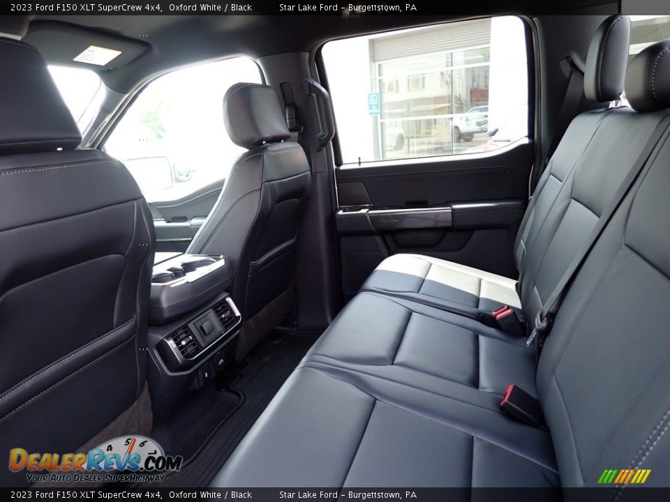 Rear Seat of 2023 Ford F150 XLT SuperCrew 4x4 Photo #12