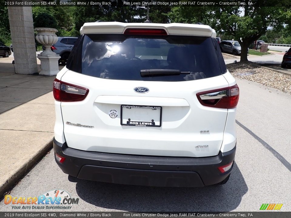 2019 Ford EcoSport SES 4WD Diamond White / Ebony Black Photo #7