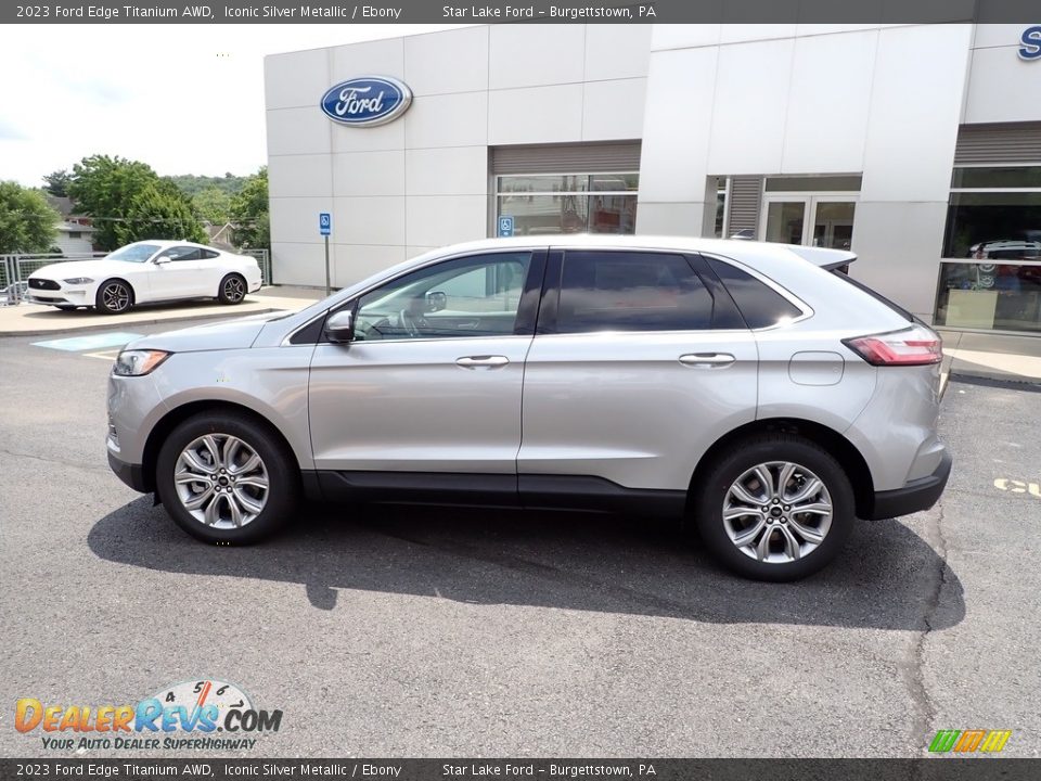 2023 Ford Edge Titanium AWD Iconic Silver Metallic / Ebony Photo #2