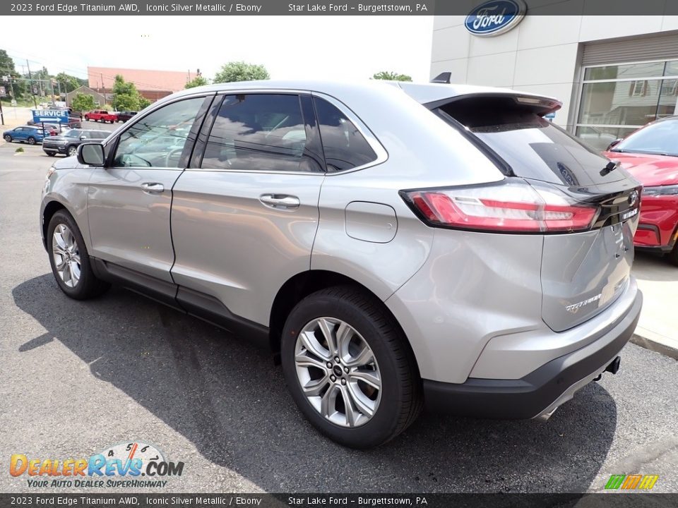 2023 Ford Edge Titanium AWD Iconic Silver Metallic / Ebony Photo #3