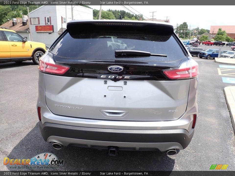 2023 Ford Edge Titanium AWD Iconic Silver Metallic / Ebony Photo #4