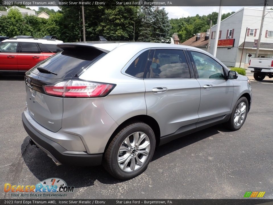 2023 Ford Edge Titanium AWD Iconic Silver Metallic / Ebony Photo #5