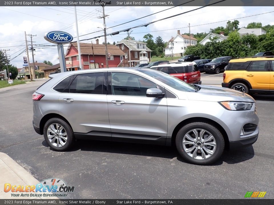 Iconic Silver Metallic 2023 Ford Edge Titanium AWD Photo #6