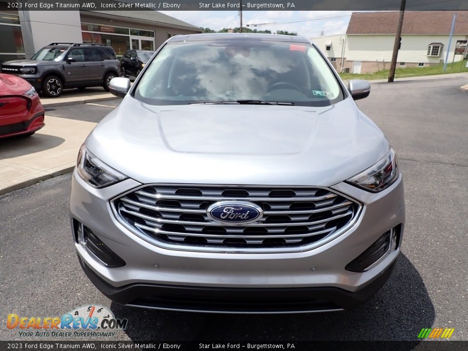 2023 Ford Edge Titanium AWD Iconic Silver Metallic / Ebony Photo #8