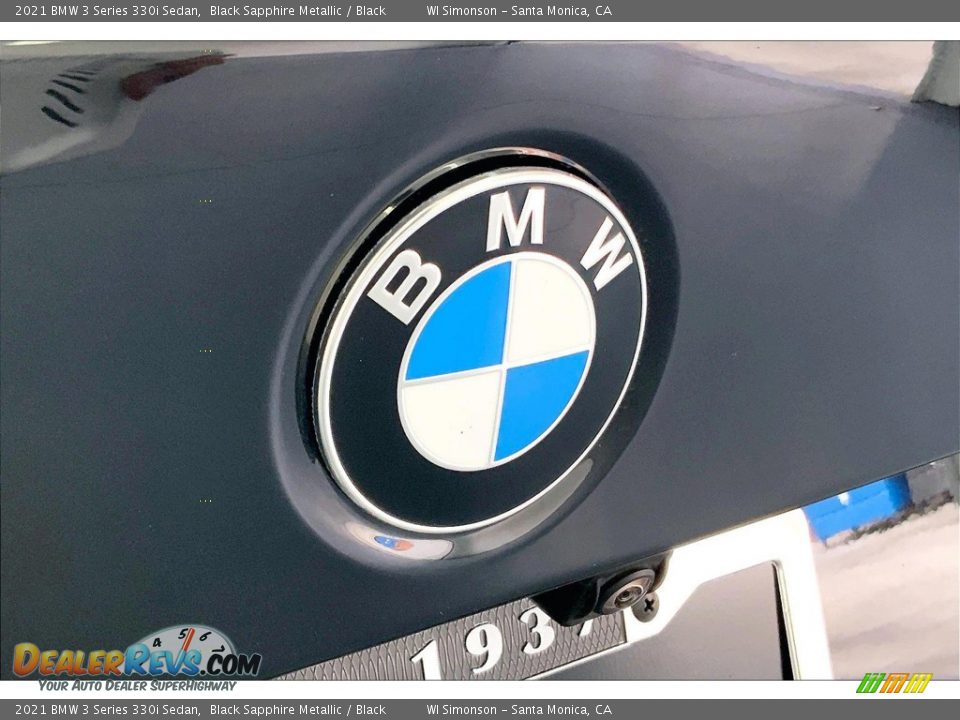 2021 BMW 3 Series 330i Sedan Black Sapphire Metallic / Black Photo #31