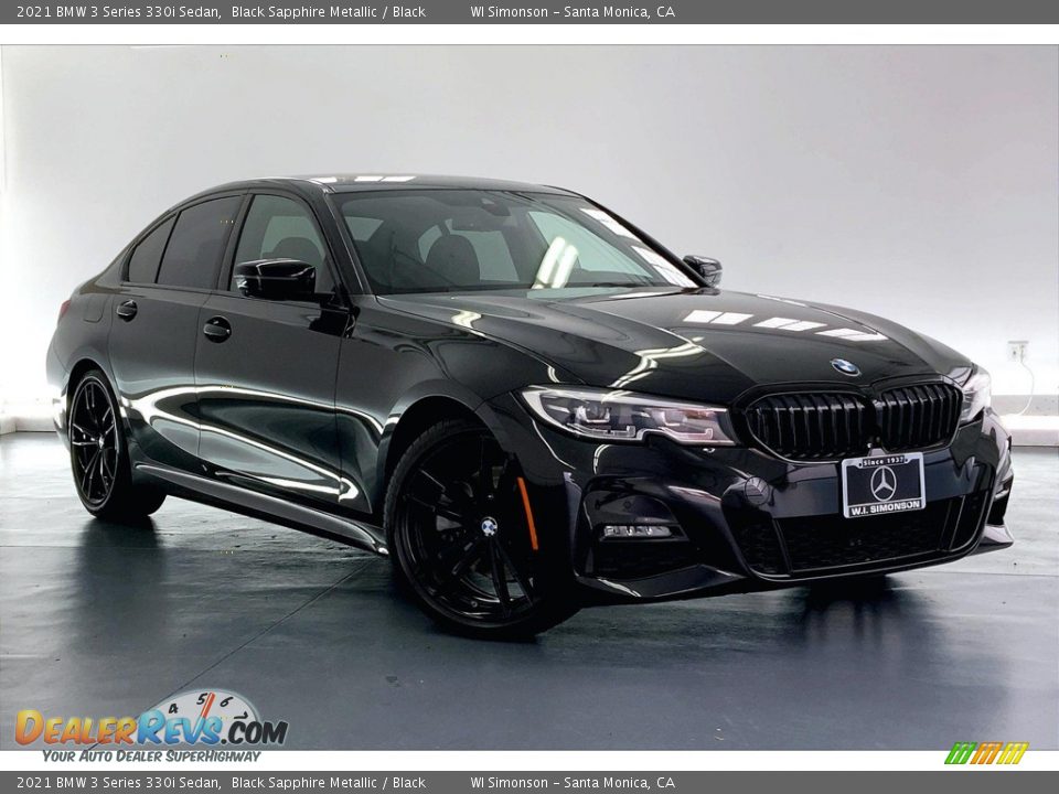 2021 BMW 3 Series 330i Sedan Black Sapphire Metallic / Black Photo #34