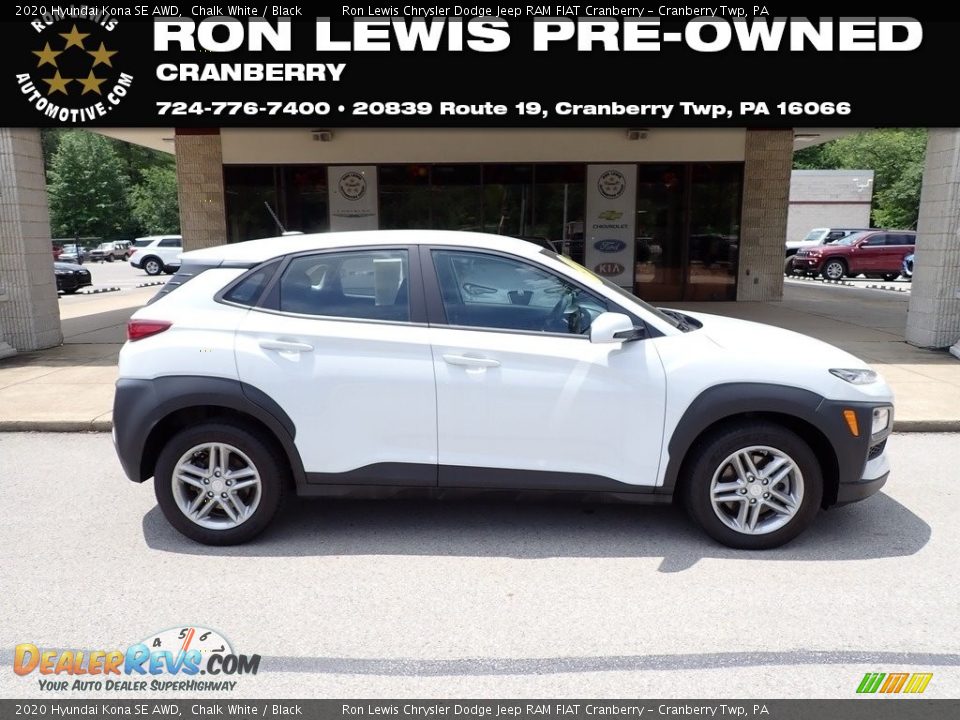 2020 Hyundai Kona SE AWD Chalk White / Black Photo #1