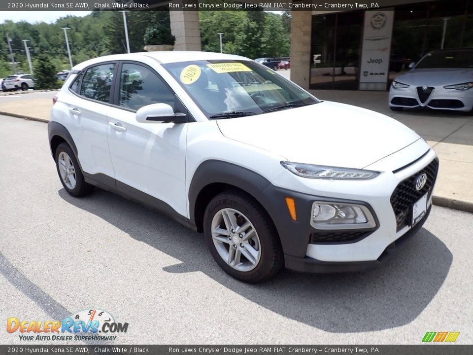 Chalk White 2020 Hyundai Kona SE AWD Photo #2