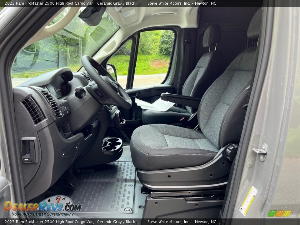 Black Interior - 2023 Ram ProMaster 2500 High Roof Cargo Van Photo #10