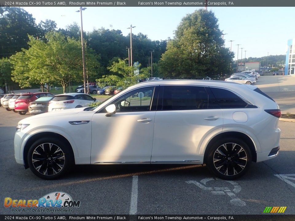 Rhodium White Premium 2024 Mazda CX-90 Turbo S AWD Photo #6