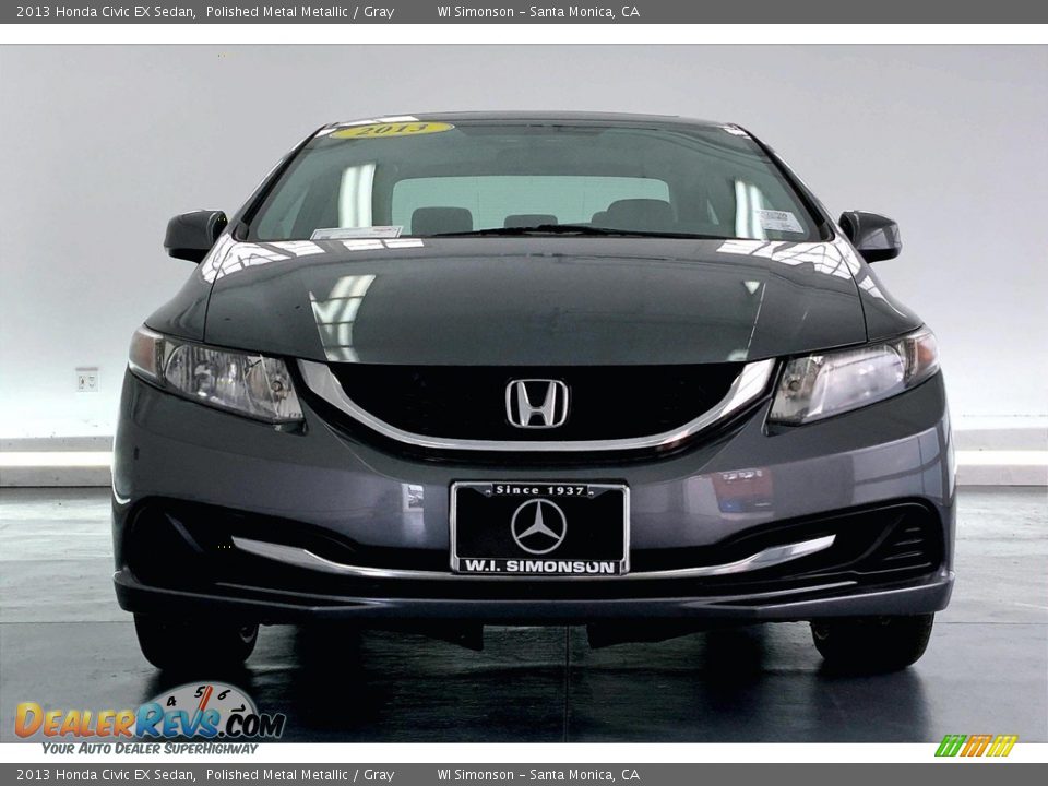 2013 Honda Civic EX Sedan Polished Metal Metallic / Gray Photo #2