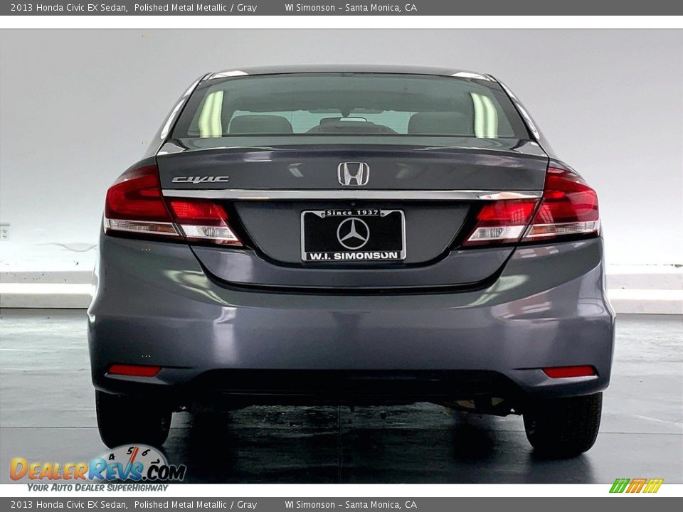 2013 Honda Civic EX Sedan Polished Metal Metallic / Gray Photo #3