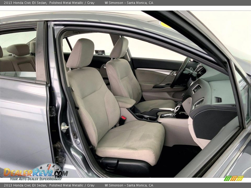 2013 Honda Civic EX Sedan Polished Metal Metallic / Gray Photo #6