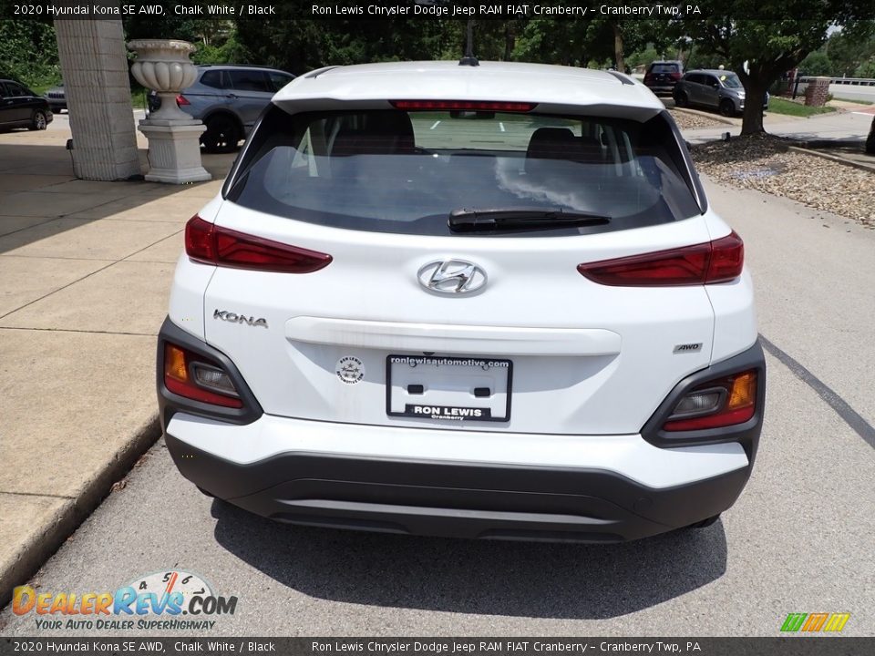 2020 Hyundai Kona SE AWD Chalk White / Black Photo #7