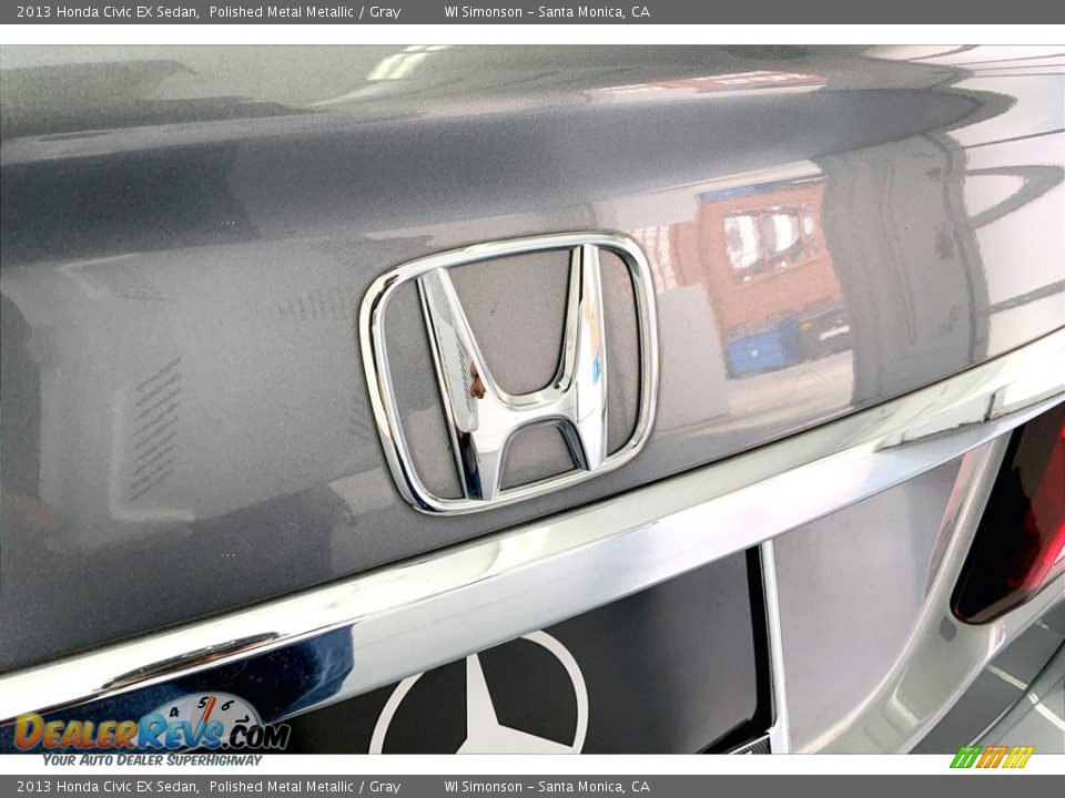 2013 Honda Civic EX Sedan Polished Metal Metallic / Gray Photo #7