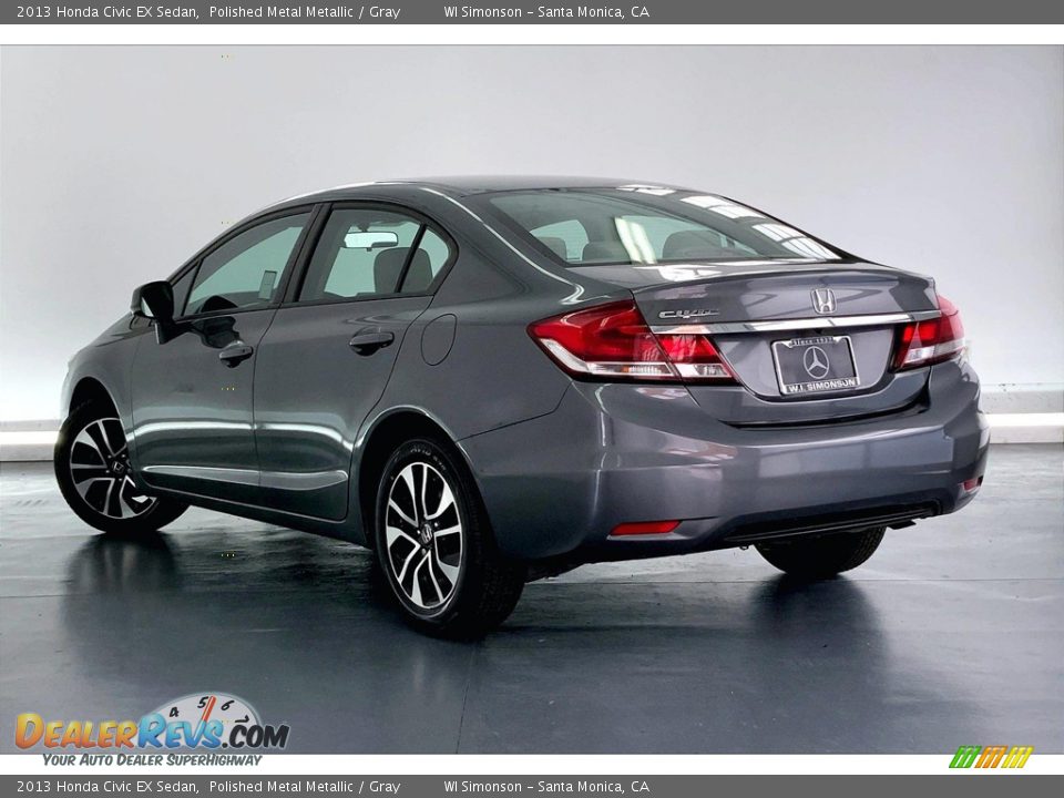 2013 Honda Civic EX Sedan Polished Metal Metallic / Gray Photo #10