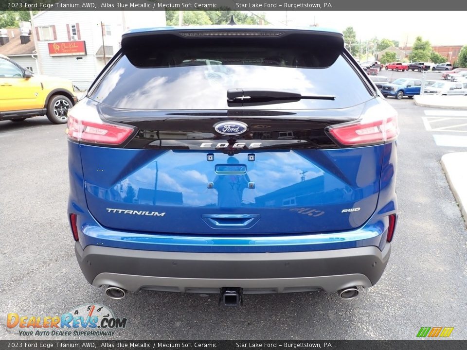 2023 Ford Edge Titanium AWD Atlas Blue Metallic / Medium Soft Ceramic Photo #4