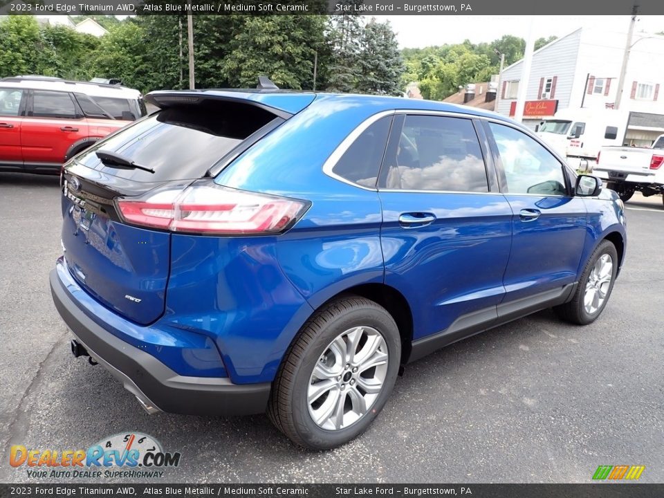 2023 Ford Edge Titanium AWD Atlas Blue Metallic / Medium Soft Ceramic Photo #5