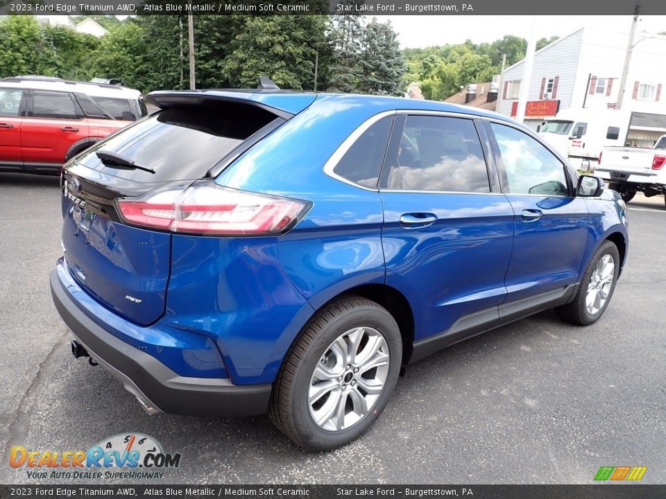 2023 Ford Edge Titanium AWD Atlas Blue Metallic / Medium Soft Ceramic Photo #5