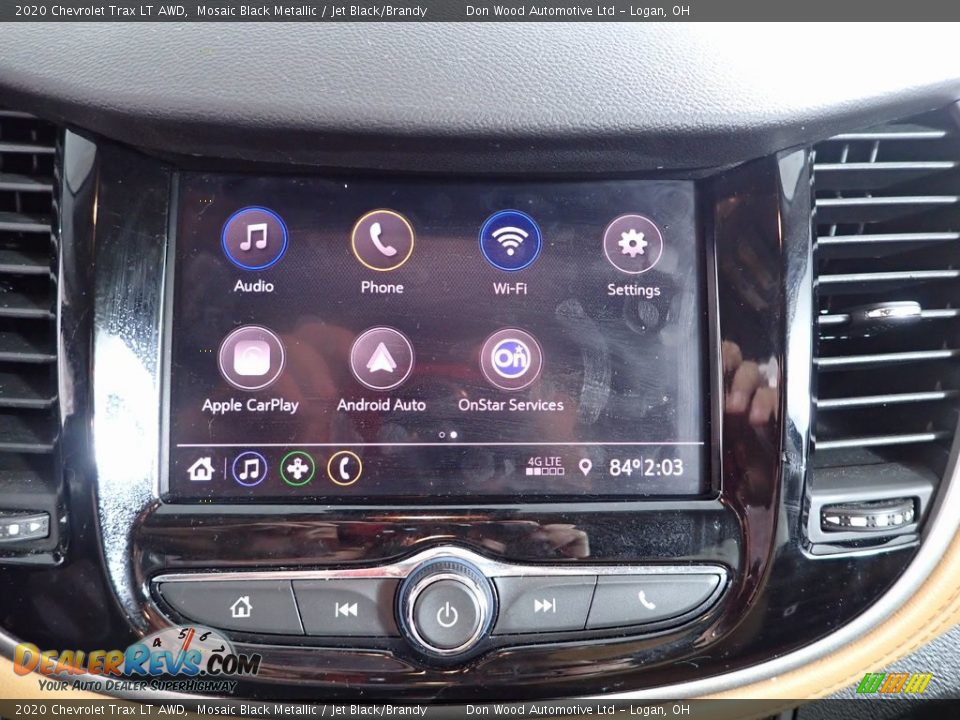 2020 Chevrolet Trax LT AWD Mosaic Black Metallic / Jet Black/Brandy Photo #2