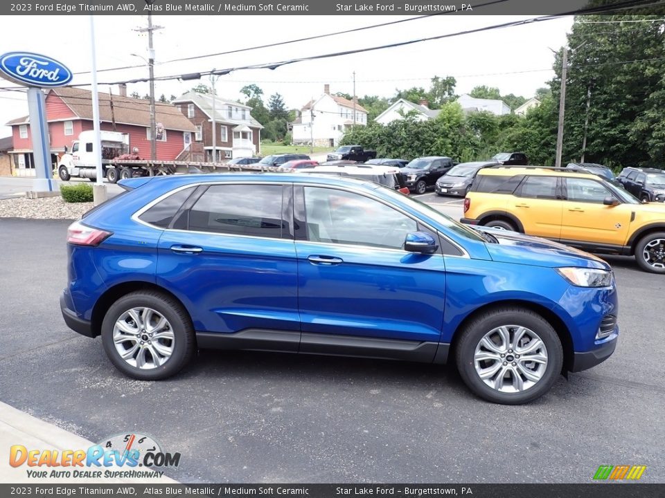 Atlas Blue Metallic 2023 Ford Edge Titanium AWD Photo #6